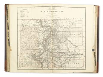 (WESTERN SURVEYS.) Roeser, C.; General Land Office. Atlas of the States and Territories Over Which Land Surveys Have Been Extended.